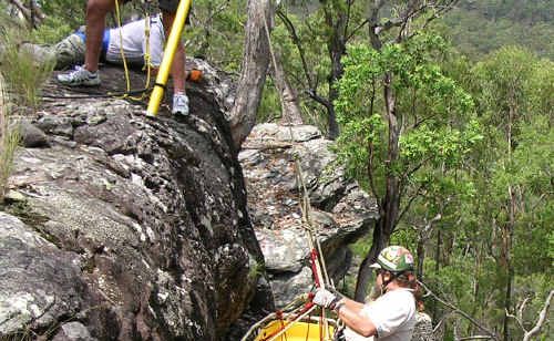 Volunteers in the Nymboida Wilderness Rescue Team may be called to do anything from abseiling to rafting. Volunteers in the Nymboida Wilderness Rescue Team may be called to do anything from abseiling to rafting.