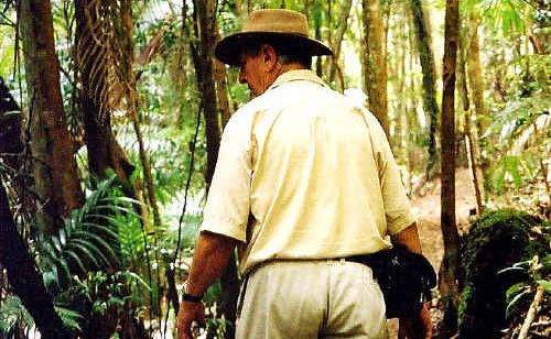 Ten conservationists have been spending the week in Fraser Island’s beautiful rainforest surveying a 40km extension of the Great Walk. Ten conservationists have been spending the week in Fraser Island’s beautiful rainforest surveying a 40km extension of the Great Walk.