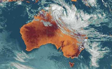 The Bureau of Meteorology is mapping a potential cyclone in the Coral Sea. The Bureau of Meteorology is mapping a potential cyclone in the Coral Sea.