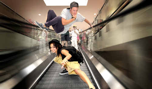 Travers Ross and Lamb at Grafton Shoppingworld on Saturday. Travers Ross and Lamb at Grafton Shoppingworld on Saturday.