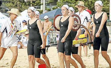 Below: Jocelyn Bowman (coach), Jill Cremer, Erin Gibson, Emma Finnis, Bonnie Stehbens, Hayley Bowman and Janet Lindsay (coach) on Manly Beach. Photos: Janet Lindsay Below: Jocelyn Bowman (coach), Jill Cremer, Erin Gibson, Emma Finnis, Bonnie Stehbens, Hayley Bowman and Janet Lindsay (coach) on Manly Beach. Photos: Janet Lindsay