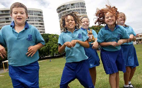 Giving Roo a proper send-off are (back) Dillon Pinder, Year 4, Amber Foster, Year 5 and (front) Xen Caraway, Year 4, Lacey Saunders, Year 5, and Teaghan Perry, Year 5. Giving Roo a proper send-off are (back) Dillon Pinder, Year 4, Amber Foster, Year 5 and (front) Xen Caraway, Year 4, Lacey Saunders, Year 5, and Teaghan Perry, Year 5.