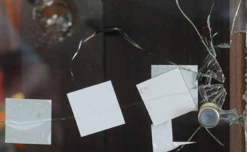 Bullet holes tell the story of Monday night’s shooting attack on the home of a South Grafton couple, which has left them shocked. Bullet holes tell the story of Monday night’s shooting attack on the home of a South Grafton couple, which has left them shocked.
