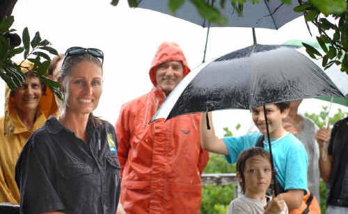 Simone Haigh from Wetland Care Australia braved pouring rain to take a group of 40 down to Angourie’s rocky shoreline yesterday, celebrating World Wetlands Day. Simone Haigh from Wetland Care Australia braved pouring rain to take a group of 40 down to Angourie’s rocky shoreline yesterday, celebrating World Wetlands Day.