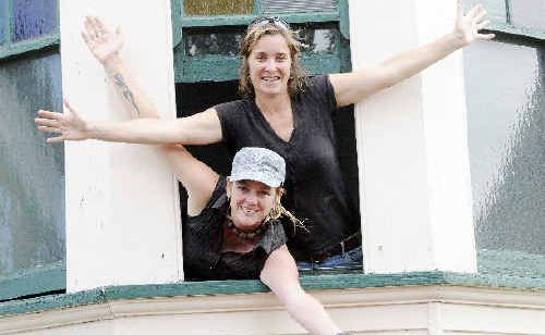 First-home buyers Shazz Gillett (top) and Sarah Collins, of South Lismore, celebrate yesterday’s Reserve Bank decision to leave interest rates unchanged for February. First-home buyers Shazz Gillett (top) and Sarah Collins, of South Lismore, celebrate yesterday’s Reserve Bank decision to leave interest rates unchanged for February.