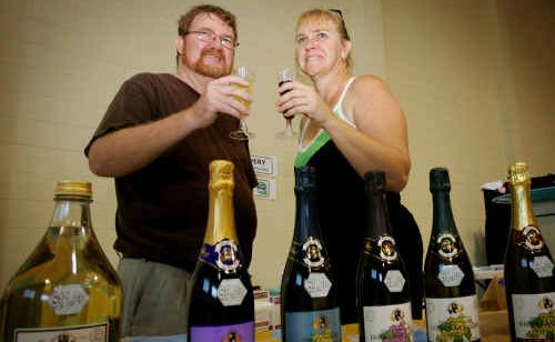 Greg and Janita Ferris enjoy a glass of the not-so-hard stuff. Greg and Janita Ferris enjoy a glass of the not-so-hard stuff.