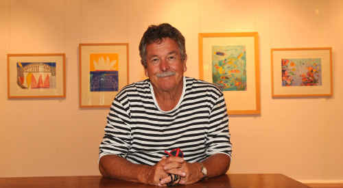 Ken Done was at the official opening of his exhibition at the Grafton Regional Gallery last night. He says the exhibition is a cross-section of his 30-year artistic career and is like looking back on his life. Ken Done was at the official opening of his exhibition at the Grafton Regional Gallery last night. He says the exhibition is a cross-section of his 30-year artistic career and is like looking back on his life.