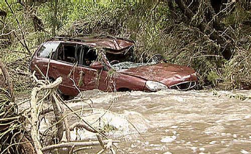 A 14-year-old boy drowned when the car he was travelling in was swept off a Black Duck Creek crossing on Saturday night. A 14-year-old boy drowned when the car he was travelling in was swept off a Black Duck Creek crossing on Saturday night.