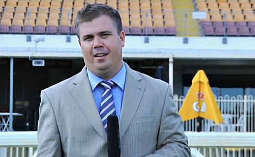 A screen grab from Clint Donovan’s Star Search entry. Mr Donovan is one of six finalists in the competition, with the winner landing a job on Sky Racing. A screen grab from Clint Donovan’s Star Search entry. Mr Donovan is one of six finalists in the competition, with the winner landing a job on Sky Racing.