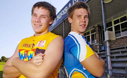 Brothers Jackson (left) and Dane Clarke have joined NRL clubs Broncos and Titans junior development teams. Brothers Jackson (left) and Dane Clarke have joined NRL clubs Broncos and Titans junior development teams.