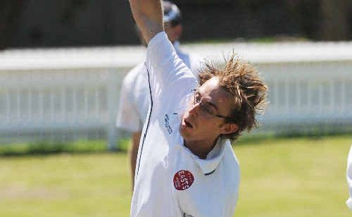 Doug Harris bowls for Easts during his six-wicket spell. Doug Harris bowls for Easts during his six-wicket spell.