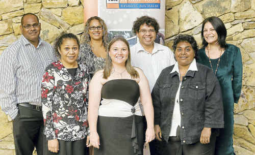 Indigenous Business Australia (IBA) scholarships recipients, Front L to R - Janita Chapman of Bundaberg, Charmaine Munro of Worrigee, Sharon Brady of Cairns, Back L to R - Ross Andrews of Cairns, Kalina Morgan-Whyman of Lilydale, Sam Raciti of Mackay and Yvette Carolin of Anula. Indigenous Business Australia (IBA) scholarships recipients, Front L to R - Janita Chapman of Bundaberg, Charmaine Munro of Worrigee, Sharon Brady of Cairns, Back L to R - Ross Andrews of Cairns, Kalina Morgan-Whyman of Lilydale, Sam Raciti of Mackay and Yvette Carolin of Anula.