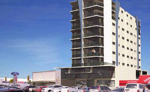 A CONCEPT plan of a nine-storey development for Bourbong Street, by developers Brett and Kathy Hansen. A CONCEPT plan of a nine-storey development for Bourbong Street, by developers Brett and Kathy Hansen.