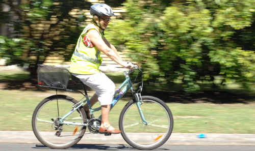 Sue Schmolke says cyclists would love to see a cycle path between Yamba and Maclean. Sue Schmolke says cyclists would love to see a cycle path between Yamba and Maclean.