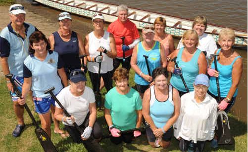 Members of the NSW State regional squad get ready to train in their dragon boat on the Clarence River. Members of the NSW State regional squad get ready to train in their dragon boat on the Clarence River.
