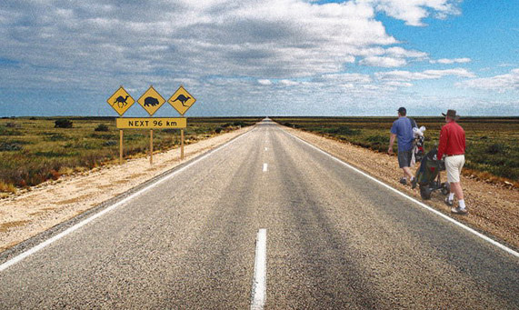 The Nullarboar Links stretches an amazing 1365 kilometres across two States. The Nullarboar Links stretches an amazing 1365 kilometres across two States.