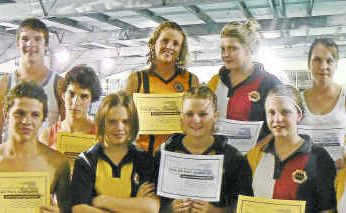 Age group stars (back, from left) Matthew Carey, Josh Day, Taylah Brackin, Emma Pails, Lauren Day, Tegan Warrener, (front) Harley Gonzalez, Monique Howard, Codie Brackin, Shenee Coleman, Sarah Kane and Hayley Millard. Age group stars (back, from left) Matthew Carey, Josh Day, Taylah Brackin, Emma Pails, Lauren Day, Tegan Warrener, (front) Harley Gonzalez, Monique Howard, Codie Brackin, Shenee Coleman, Sarah Kane and Hayley Millard.