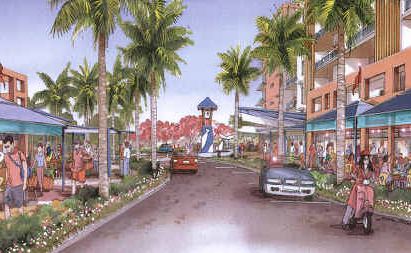 An artist’s impression of the style envisaged for the new Hervey Bay city centre. An artist’s impression of the style envisaged for the new Hervey Bay city centre.