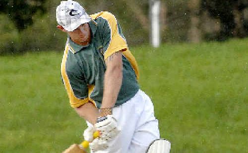 Aiden Cowin drives while batting for Souths in the Lismore District one-day final against Workers at Oakes Oval on Sunday. Cowin scored 35 and took two brilliant catches. Aiden Cowin drives while batting for Souths in the Lismore District one-day final against Workers at Oakes Oval on Sunday. Cowin scored 35 and took two brilliant catches.