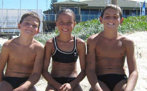 Ethan Foster, Lyteeka Currie and Liam Foster after their big wins last weekend. Ethan Foster, Lyteeka Currie and Liam Foster after their big wins last weekend.
