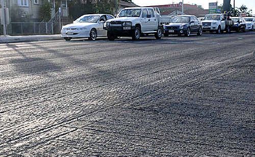 The Department of Main Roads and Transport is looking into the cause of deep grooves in recent highway work. The Department of Main Roads and Transport is looking into the cause of deep grooves in recent highway work.