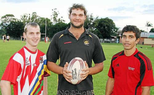 Isis Devils recruits Cameron Curtis, Peter Grant and Barry Blackman look forward to the season ahead at training on Tuesday night. Isis Devils recruits Cameron Curtis, Peter Grant and Barry Blackman look forward to the season ahead at training on Tuesday night.