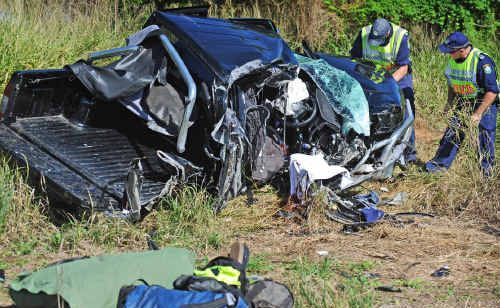 Police investigate the crash which took the life of Nathan Zanuso, 27, near Grafton. Police investigate the crash which took the life of Nathan Zanuso, 27, near Grafton.
