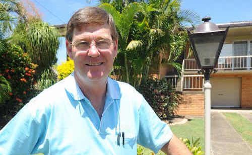 GDSC general manager Arthur Lysaught outside 96 Mary Street, one of six houses to be auctioned tonight. GDSC general manager Arthur Lysaught outside 96 Mary Street, one of six houses to be auctioned tonight.