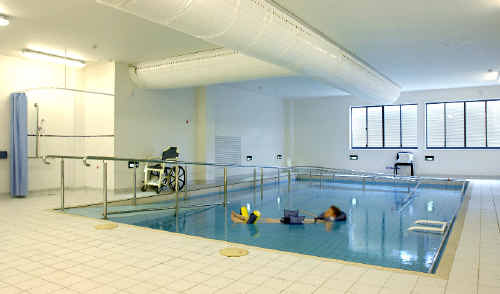 A rehabilitation patient receives treatment in the hydrotherapy pool at the Lismore Private Hospital, which is expected to reopen within weeks with a new operator after receivers moved in this week following the collapse of Owen Ferguson Health. A rehabilitation patient receives treatment in the hydrotherapy pool at the Lismore Private Hospital, which is expected to reopen within weeks with a new operator after receivers moved in this week following the collapse of Owen Ferguson Health.