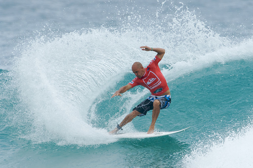 Kelly Slater is the Quiksilver Pro defending champion. Kelly Slater is the Quiksilver Pro defending champion.