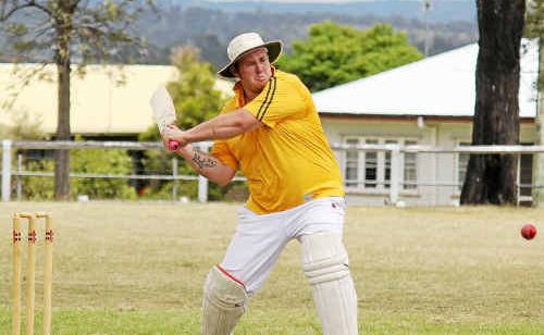 James Richards hits a six to secure a Criterion victory at Mayhew Oval on Sunday. James Richards hits a six to secure a Criterion victory at Mayhew Oval on Sunday.