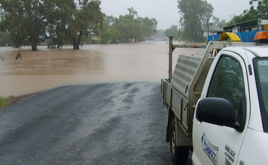 Flooding in Charleville. Flooding in Charleville.