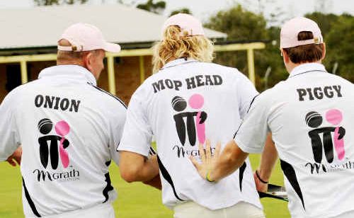 Maclean United players show their support. Maclean United players show their support.