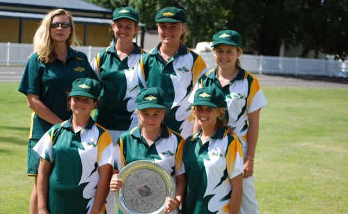 (Back row) Coach Vivienne Nichols with Bobbie Corrigan, Madelyn Ryan, Rachael Payne, (front row) Tiffany Hudson, Kayla Worthing, Madeleine Richey. (Back row) Coach Vivienne Nichols with Bobbie Corrigan, Madelyn Ryan, Rachael Payne, (front row) Tiffany Hudson, Kayla Worthing, Madeleine Richey.