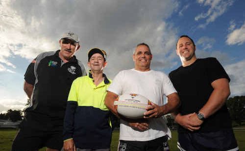 President of the Lower Clarence Magpies Gary Anderson, left, with his 2010 coaching staff Dale Eamens (under-18s), Ricky Binge (first grade) and Andrew Ford (reserve grade). President of the Lower Clarence Magpies Gary Anderson, left, with his 2010 coaching staff Dale Eamens (under-18s), Ricky Binge (first grade) and Andrew Ford (reserve grade).