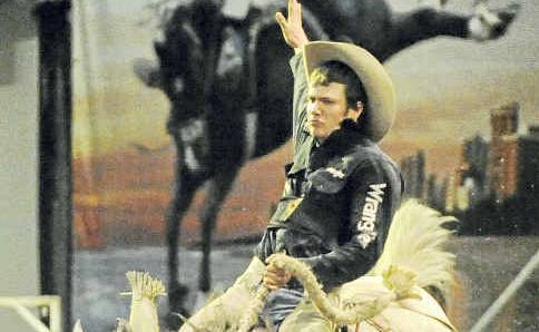 Lucas Wilson in action at the 2008 Australian Professional Rodeo Association finals. Lucas Wilson in action at the 2008 Australian Professional Rodeo Association finals.