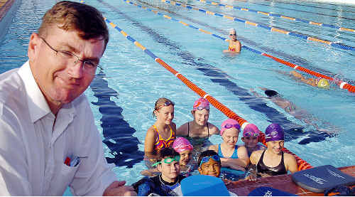 Maryborough Swimming Club spokesman Craig Ryan says aspiring young swimmers will be disadvantaged if the council goes ahead with its plan to replace the city’s existing 50-metre pool with two 25-metre pools. Maryborough Swimming Club spokesman Craig Ryan says aspiring young swimmers will be disadvantaged if the council goes ahead with its plan to replace the city’s existing 50-metre pool with two 25-metre pools.