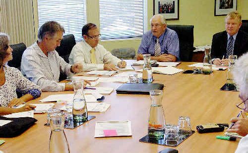 Water board: Rous Water councillors discuss water fluoridation in the region yesterday. Water board: Rous Water councillors discuss water fluoridation in the region yesterday.