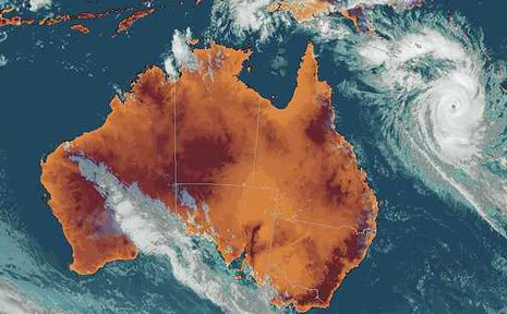 The latest imagery of Cyclone Ului from the Bureau of Meteorology. The latest imagery of Cyclone Ului from the Bureau of Meteorology.