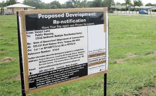 The development of a 22-unit public housing complex has created a debate among nearby residents. The development of a 22-unit public housing complex has created a debate among nearby residents.
