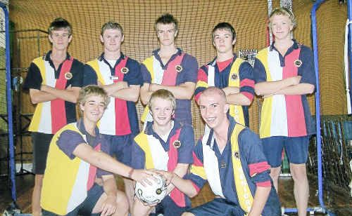 The winning Warwick High boys’ team (back, from left) Nick Kemp, Mitch Siebenhausen, Mark Steketee, Matthew Carey, Matthew Elford, (front) Fraser Noble, Mark Ferdinand and Mitchell Barling. The winning Warwick High boys’ team (back, from left) Nick Kemp, Mitch Siebenhausen, Mark Steketee, Matthew Carey, Matthew Elford, (front) Fraser Noble, Mark Ferdinand and Mitchell Barling.