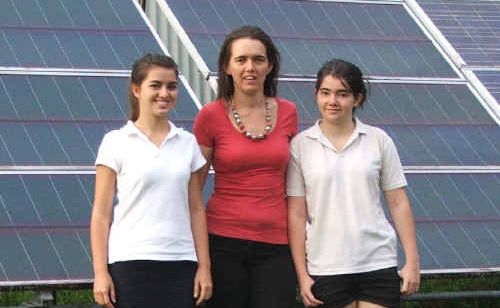 Carolyn Wilkes and her daughters Sorcha (left) and Megan run their family home from a stand-alone solar power system. Carolyn Wilkes and her daughters Sorcha (left) and Megan run their family home from a stand-alone solar power system.