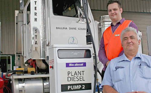 Ballina Shire Mayor Phil Silver and Cr Ben Smith. Ballina Shire Mayor Phil Silver and Cr Ben Smith.