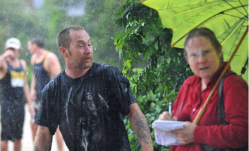 Soaked through, Belinda reported from the worst-hit areas. Soaked through, Belinda reported from the worst-hit areas.