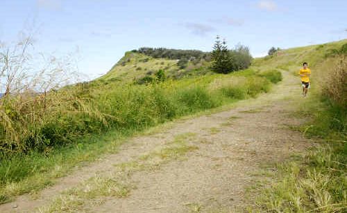 Route for the shared pathway from Pat Morton lookout into Lennox Head. Route for the shared pathway from Pat Morton lookout into Lennox Head.