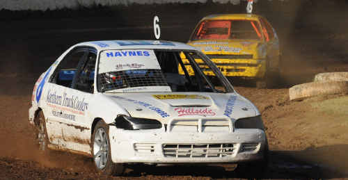 Close call: Mitchell Haynes (front) and Brayd Stephenson fought a close battle in the opening heat of the juniors at Grafton Speedway last month. Close call: Mitchell Haynes (front) and Brayd Stephenson fought a close battle in the opening heat of the juniors at Grafton Speedway last month.