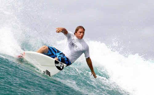 Marcus Aboody, of Lennox Head, takes a seemingly effortless approach at the Ben King Memorial Classic surfing contest at Broken Head at the weekend. Aboody won the final. Marcus Aboody, of Lennox Head, takes a seemingly effortless approach at the Ben King Memorial Classic surfing contest at Broken Head at the weekend. Aboody won the final.