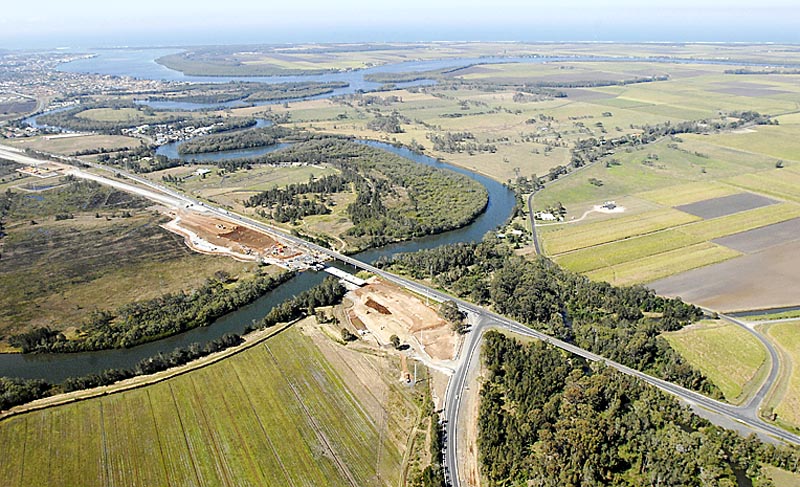 The Pacific Highway in northern NSW. The Pacific Highway in northern NSW.