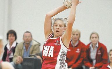 Stephanie O'Brien shows her style for Queensland in the National Netball Championships. Stephanie O'Brien shows her style for Queensland in the National Netball Championships.