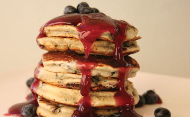 Blueberry Flapjacks by Annette Sym. Blueberry Flapjacks by Annette Sym.